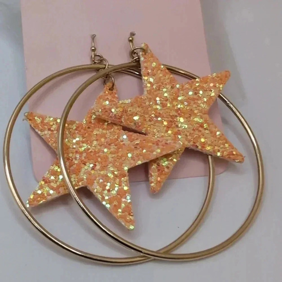 Bundle of three orange earrings - 2 NWT Earrings Bold & Beautiful Dangle acrylic - Picture 6 of 9